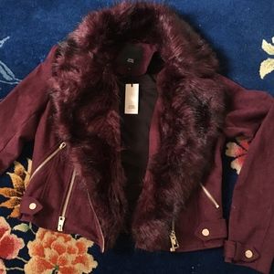PLUM Moto Jacket - Removable Fur Collar